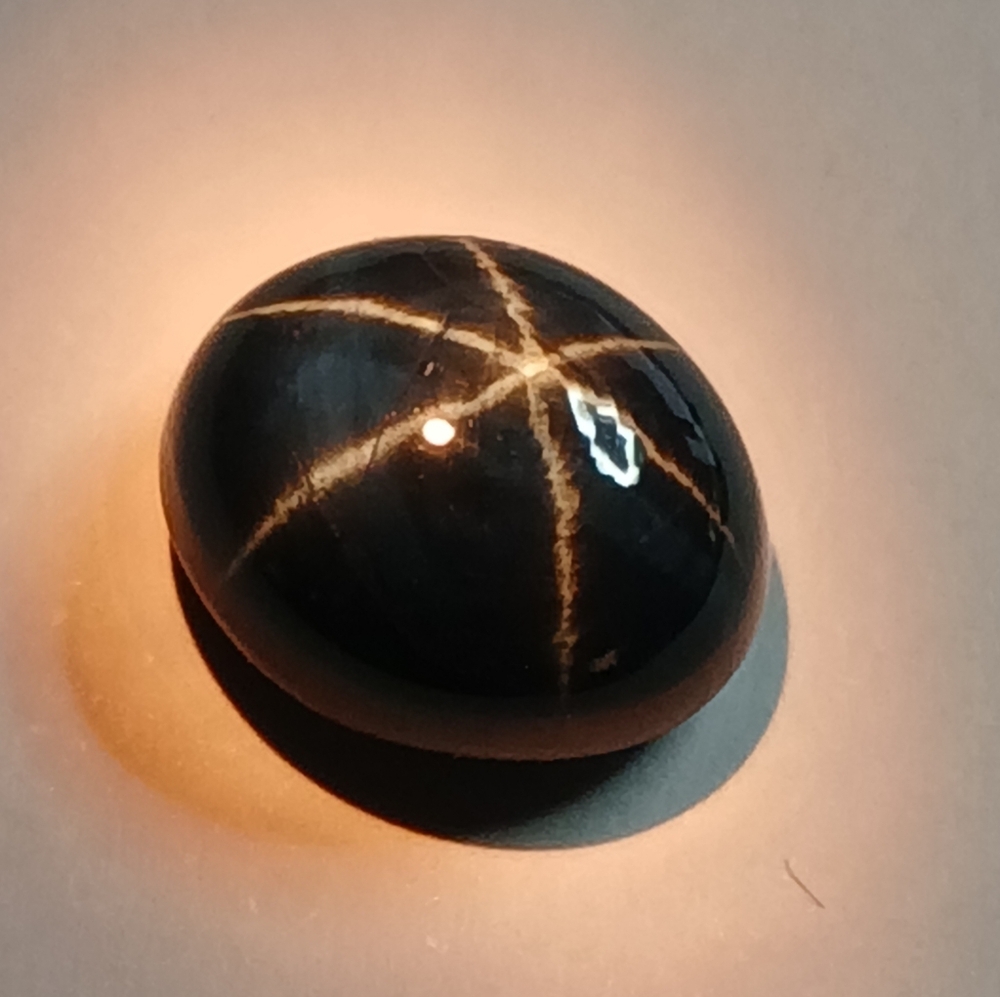 Blue Star Sapphire Gemstone 11x9mm